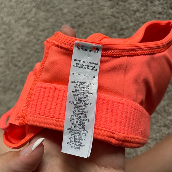 Neon Orange Nike Sports Bra - Picture 2 of 3